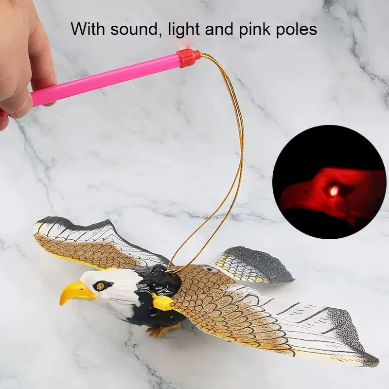 Introducing the Feathered Frenzy: The Ultimate Electric Eagle Cat Teaser Toy for Purr-fect Playtime!