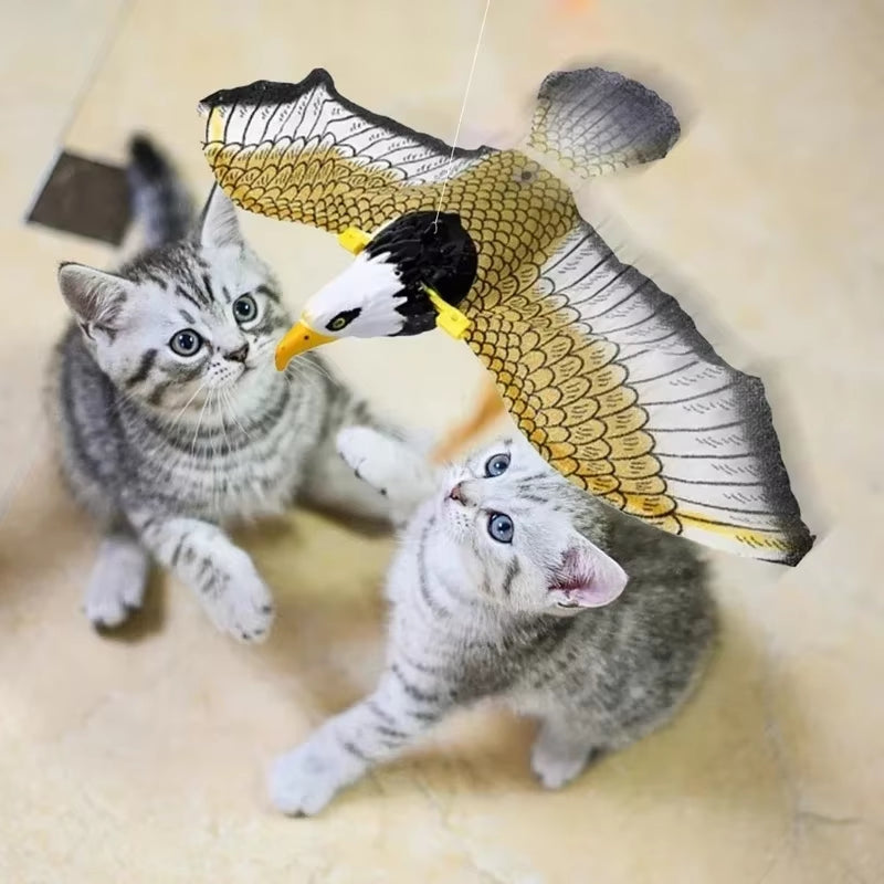 Introducing the Feathered Frenzy: The Ultimate Electric Eagle Cat Teaser Toy for Purr-fect Playtime!