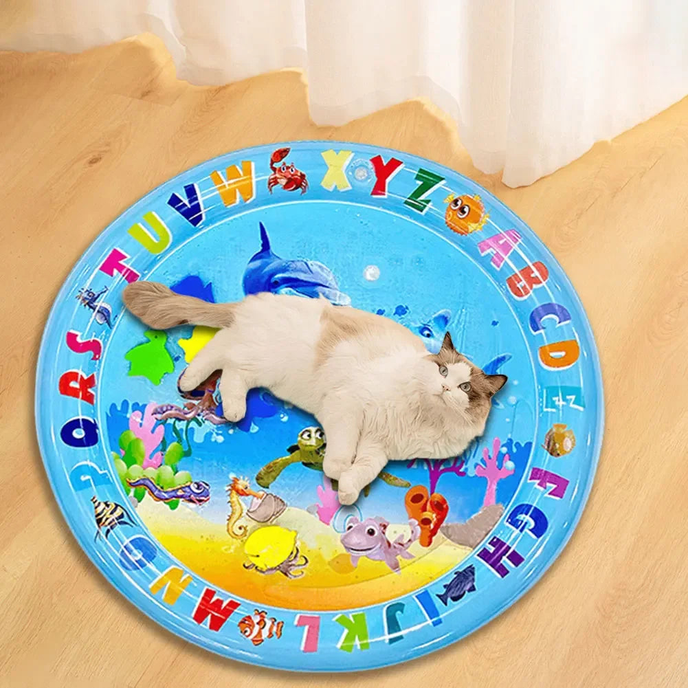 Make a Splash with the Purr-fect Sensory Water Play Mat - Where Every Cat's Dreams Come True!