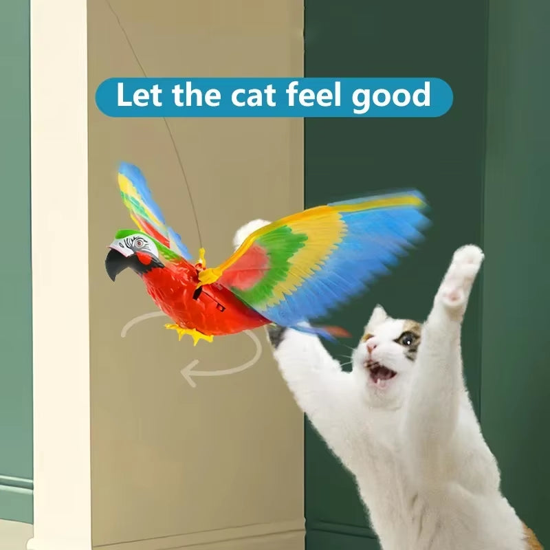 Introducing the Feathered Frenzy: The Ultimate Electric Eagle Cat Teaser Toy for Purr-fect Playtime!