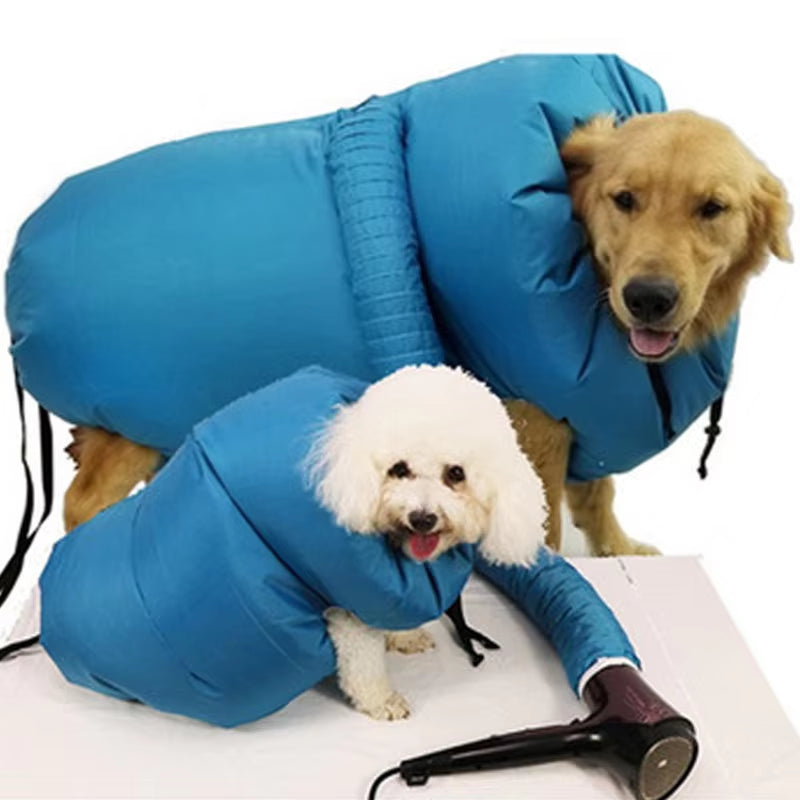 Introducing the Ultimate Portable Pet Drying Station: The Folding Dog Hair Dryer Box for Fluffy Pampered Pooches and Purring Cats!