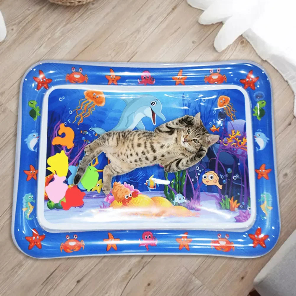 Make a Splash with the Purr-fect Sensory Water Play Mat - Where Every Cat's Dreams Come True!