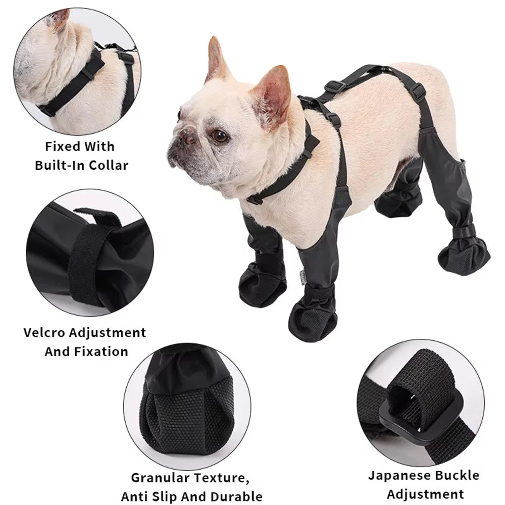 Paw-sitively Waterproof Dog Boots for Your Posh Poodle, Bouncing Bulldog, and Fashionable Frenchie - Comfort and Safety for All Adventurous Woofs!