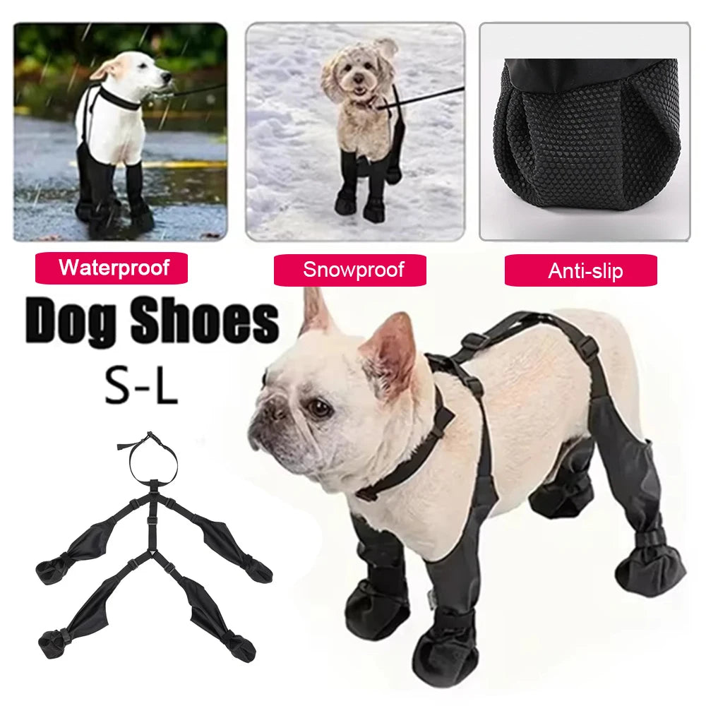 Paw-sitively Waterproof Dog Boots for Your Posh Poodle, Bouncing Bulldog, and Fashionable Frenchie - Comfort and Safety for All Adventurous Woofs!