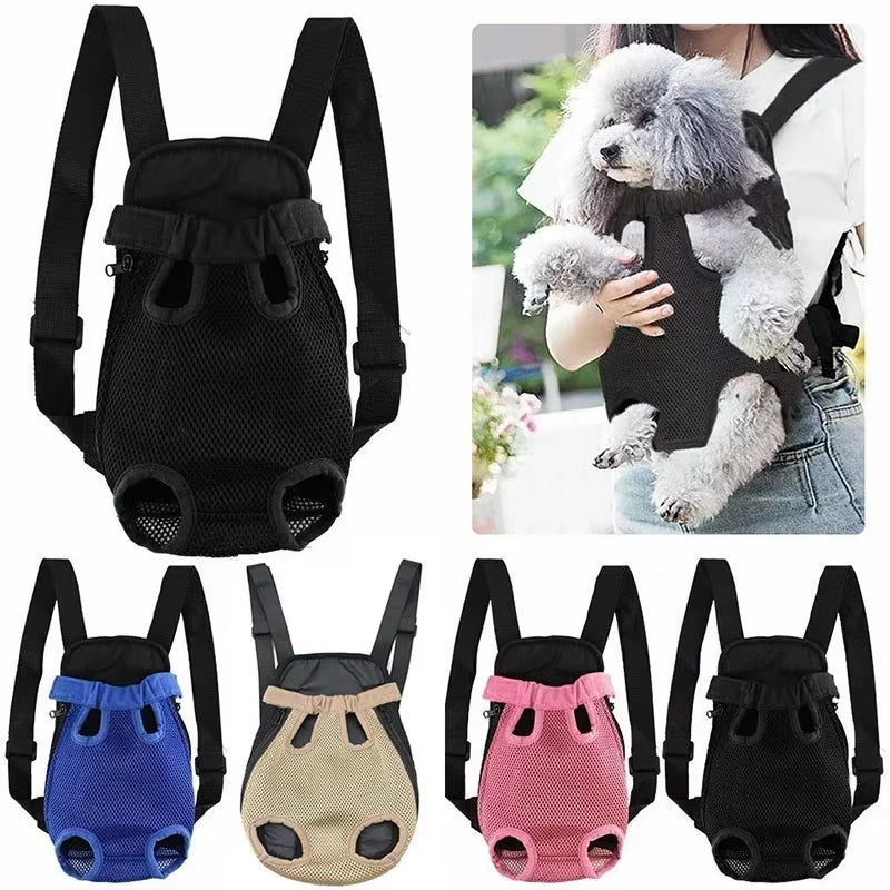 Adventurous Pup's Ultimate Backpack: Mesh Camouflage Carrier for Fashionable Furry Friends!