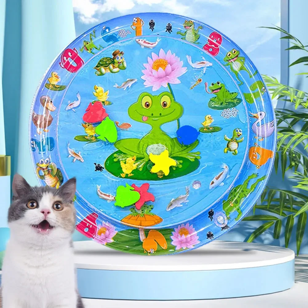 Make a Splash with the Purr-fect Sensory Water Play Mat - Where Every Cat's Dreams Come True!