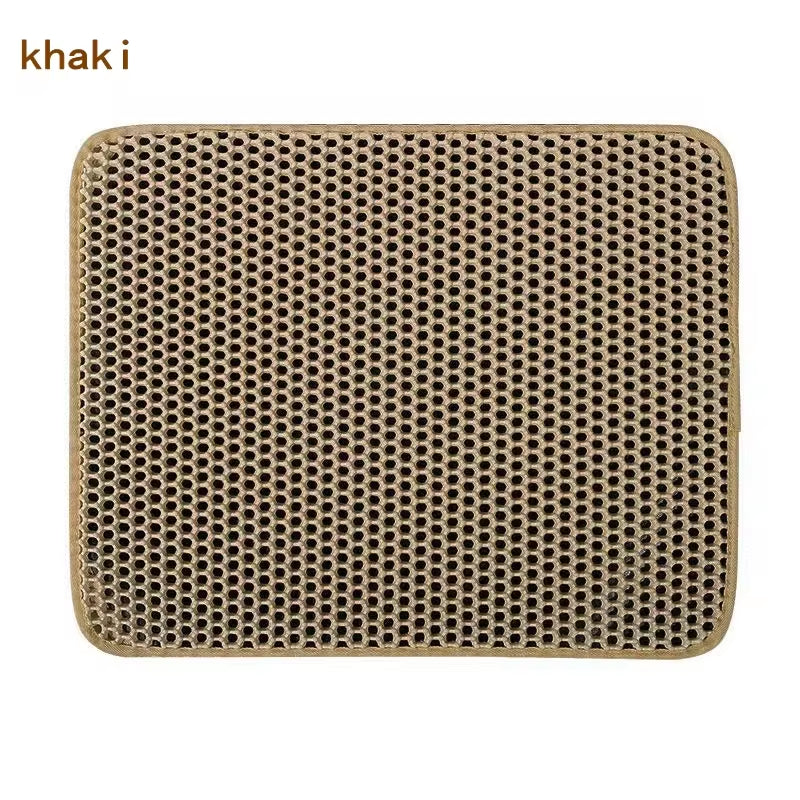 Introducing the Cat Litter Mat: A Double Layered Fortress Against Feline Messes - Waterproof, Non-Slip, and Totally Washable! Your Cat’s New Favorite Hangout (Seriously, They’ll Think It’s a Bed)!