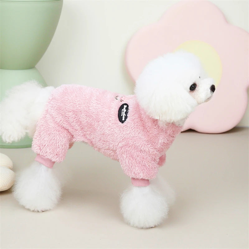 Camo-licious Puppy Fleece Jumpsuit - Keep Your Pooch Cozy and Cute in Style!