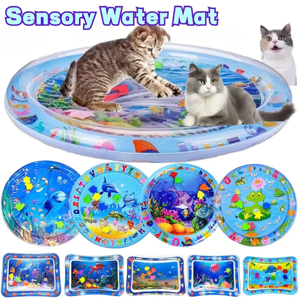 Make a Splash with the Purr-fect Sensory Water Play Mat - Where Every Cat's Dreams Come True!